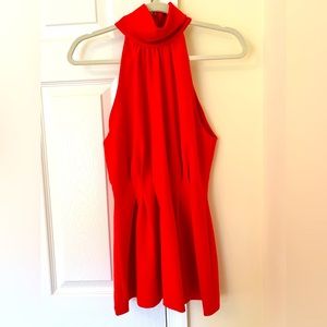 STRETCH CREPE HALTER TOP